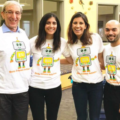 Happy ESI team in t-shirts